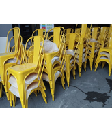 Prodamo stole RAL, barva rumena - kot novi - 4642